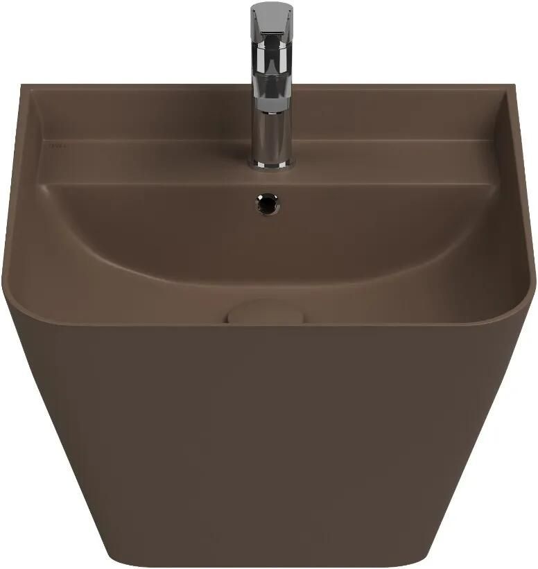 Isvea Sott Aqua hangende wastafel 50cm taupe