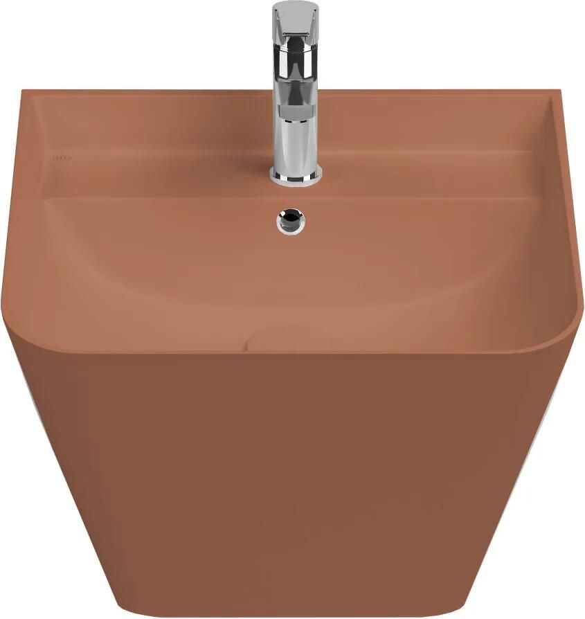 Isvea Sott Aqua hangende wastafel 50cm terracotta