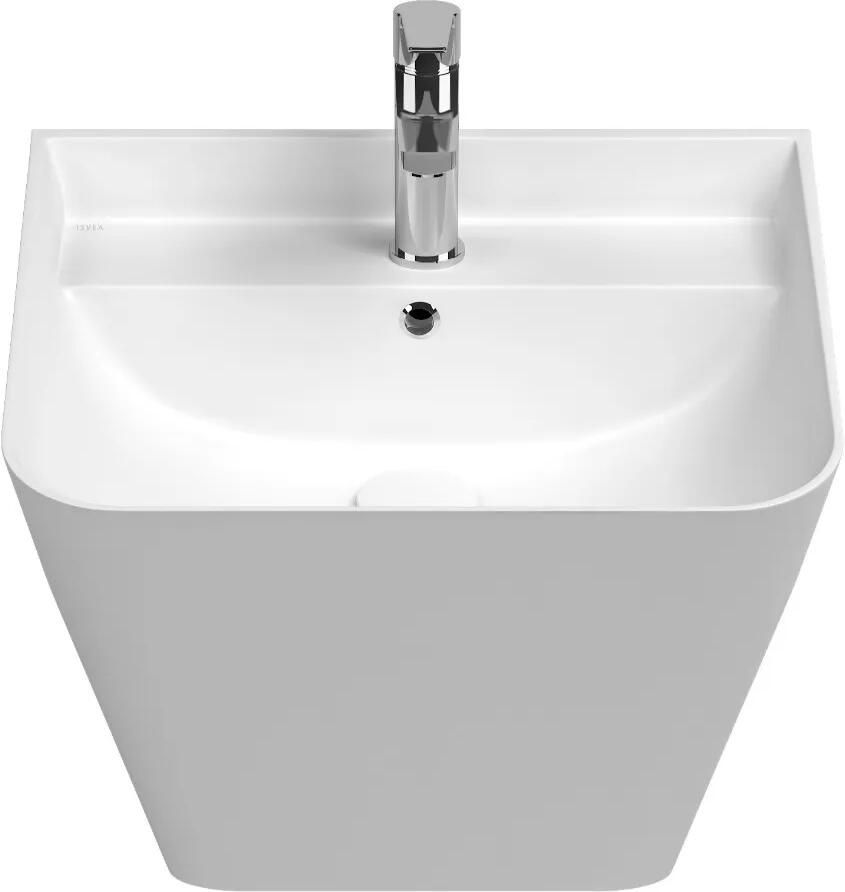 Isvea Sott Aqua hangende wastafel 50cm wit glans