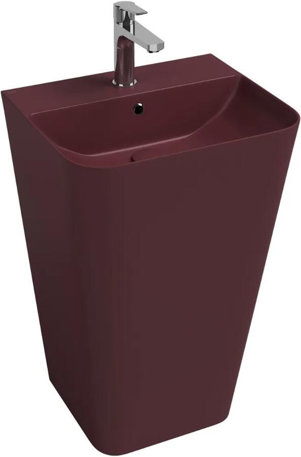 Isvea Sott Aqua staande wastafel 50cm rood