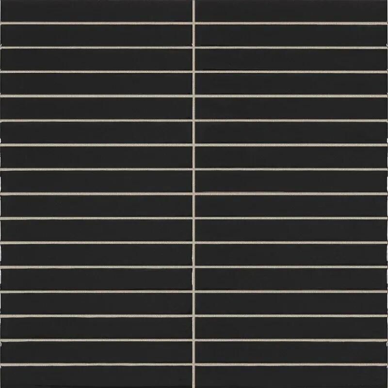 Jabo Pencil Kromo Black mozaïektegel 35x35cm