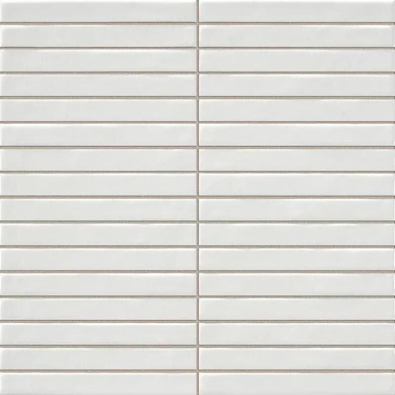 Jabo Pencil Kromo White mozaïektegel 35x35cm