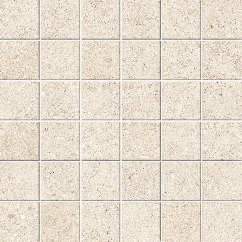 Jabo Yacht mozaiek ivory 5x5cm op net van 30x30cm