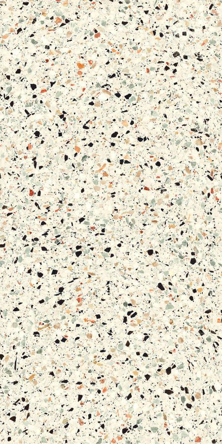Jabo Medley Cream terrazzo vloertegel 60x120cm gerectificeerd