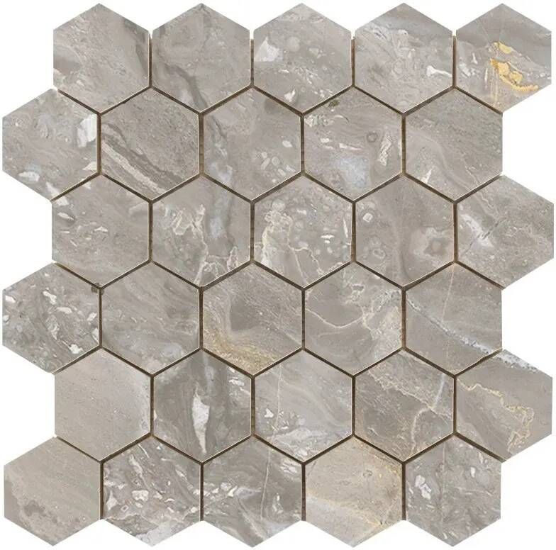 Jabo Tegelsample: Luxury Beige hexagon mozaïek 26x27cm