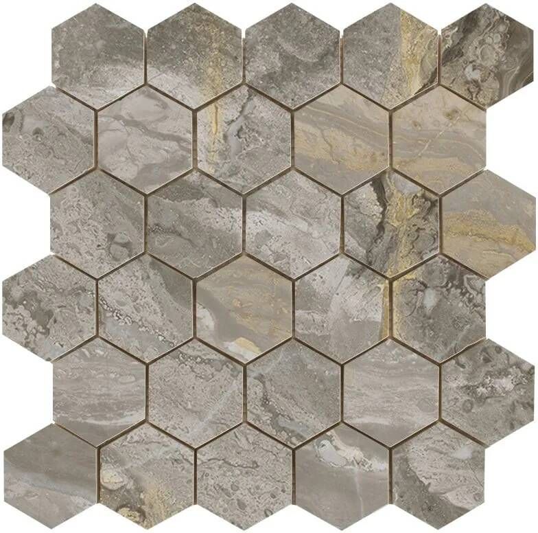 Jabo Tegelsample: Luxury Nature hexagon mozaïek 26x27cm