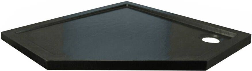 Kerra Prato douchebak 90x90x5cm zwart mat