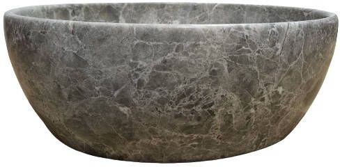 Lambini Designs Colorno waskom marmer 41cm tundra grey