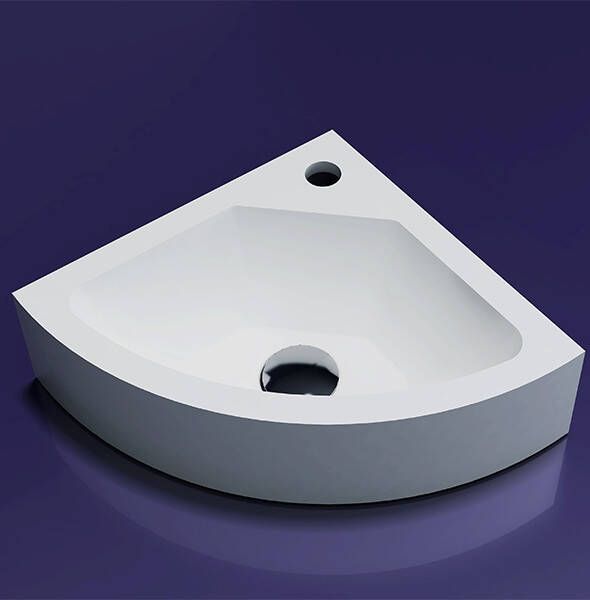 Lambini Designs Corner solid surface fontein 30x30x10cm