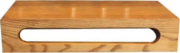 Lambini Designs eiken planchet met handdoekhouder 40x22x8cm