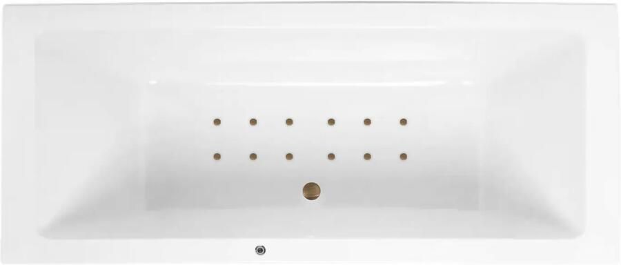 Lambini Designs Cube bubbelbad 170x75cm elektronisch met 12 aerojets rose goud