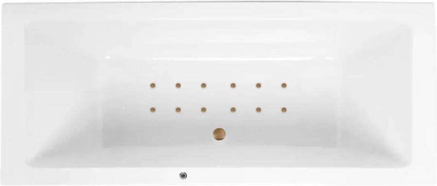 Lambini Designs Cube bubbelbad 170x75cm elektronisch met 12 aerojets goud