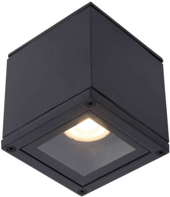 Lucide Aven plafondlamp 50W vierkant zwart