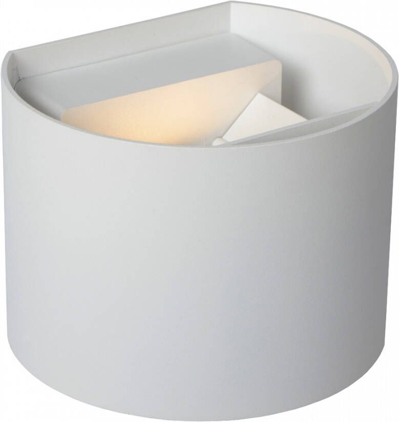 Lucide Axi Wandspot Badkamer Rond LED 2x3 5W 2700K IP54 Wit