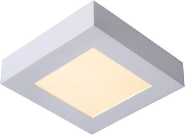 Lucide Brice-Led Plafonnière Badkamer LED 1x15W 3000K IP44 Wit