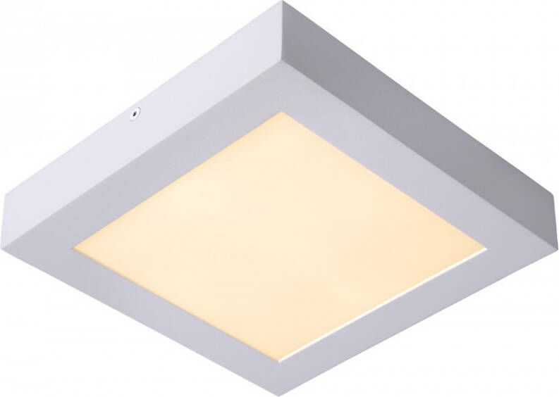 Lucide Brice-Led Plafonnière Badkamer LED 1x22W 3000K IP44 Wit