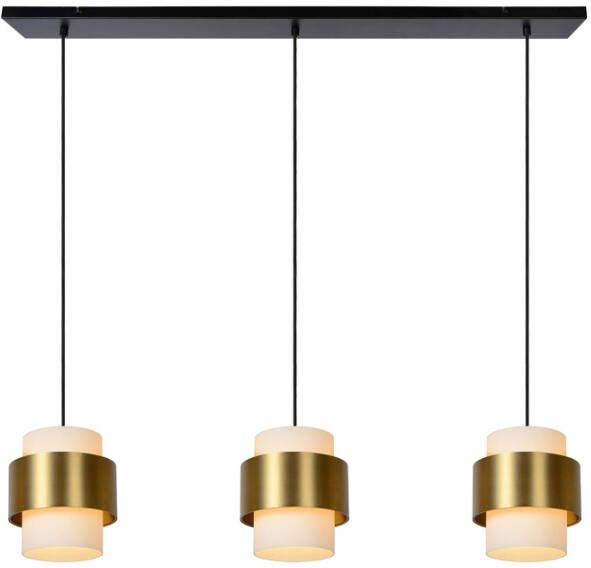 Lucide Firmin hanglamp 110cm 3x E27 goud mat