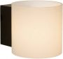 Lucide Jelte Wandlamp Badkamer Ø 12 cm 1xG9 IP44 Zwart - Thumbnail 1
