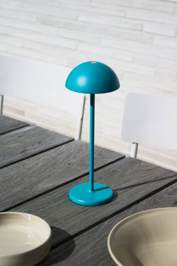 Lucide Joy oplaadbare lamp 1.5W 30x12cm turquoise