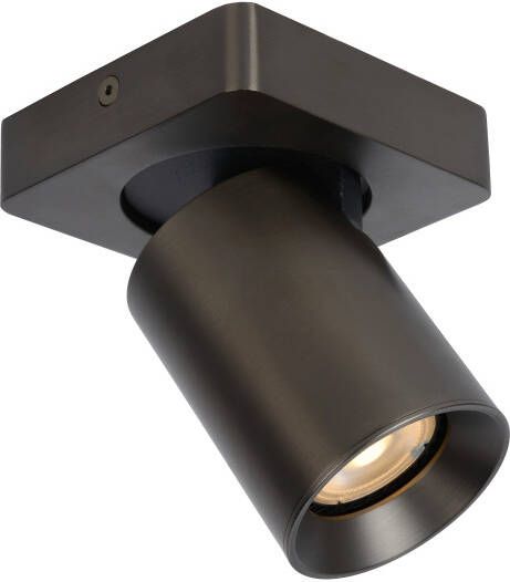 Lucide Nigel plafondlamp draaibaar 1x 5W zwart