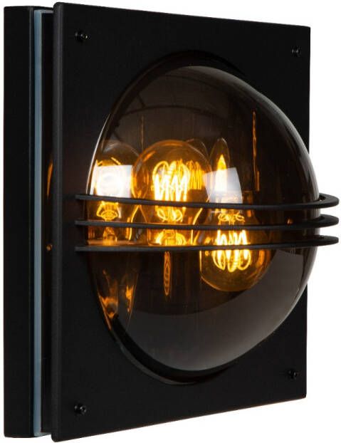 Lucide Privas wandlamp 60W 30x30cm zwart