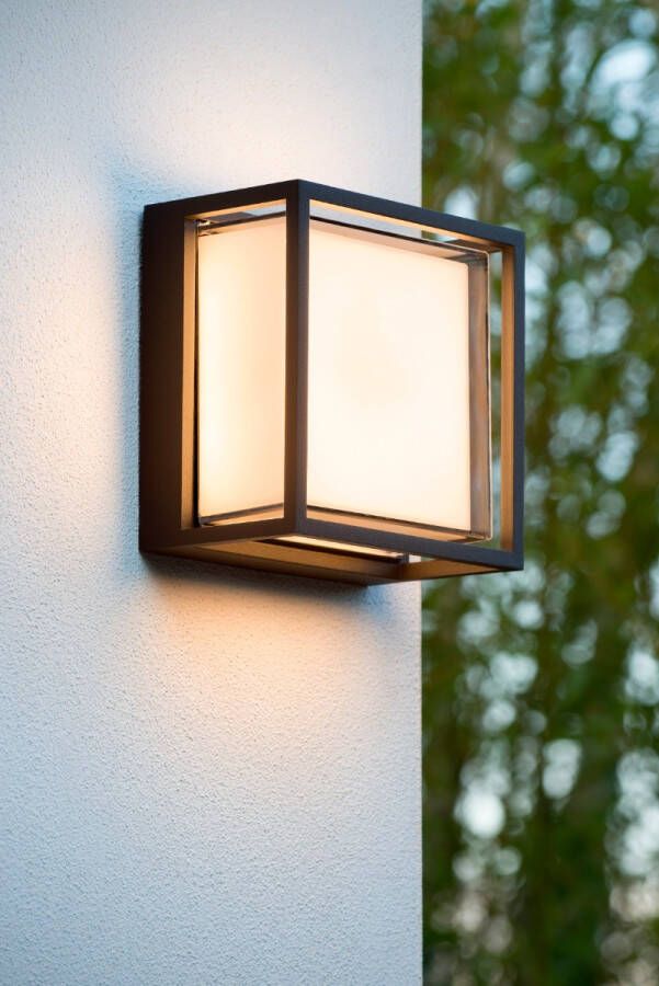 Lucide Singa-LED wandlamp 5.4W 17x17cm zwart
