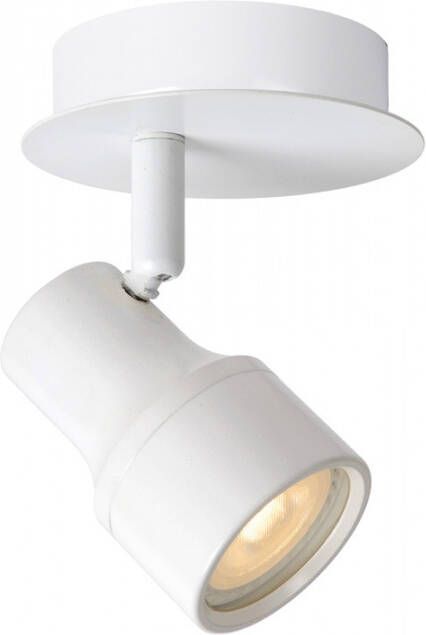 Lucide Sirene-Led Plafondspot Badkamer Ø 10 cm LED GU10 1x5W 3000K IP44 Wit