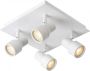 Lucide Sirene-Led Plafondspot Badkamer Ø 10 cm LED GU10 4x5W 3000K IP44 Wit - Thumbnail 1