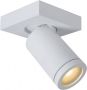 Lucide Taylor Plafondspot Badkamer LED Dim to warm GU10 1x5W 2200K 3000K IP44 Wit - Thumbnail 1