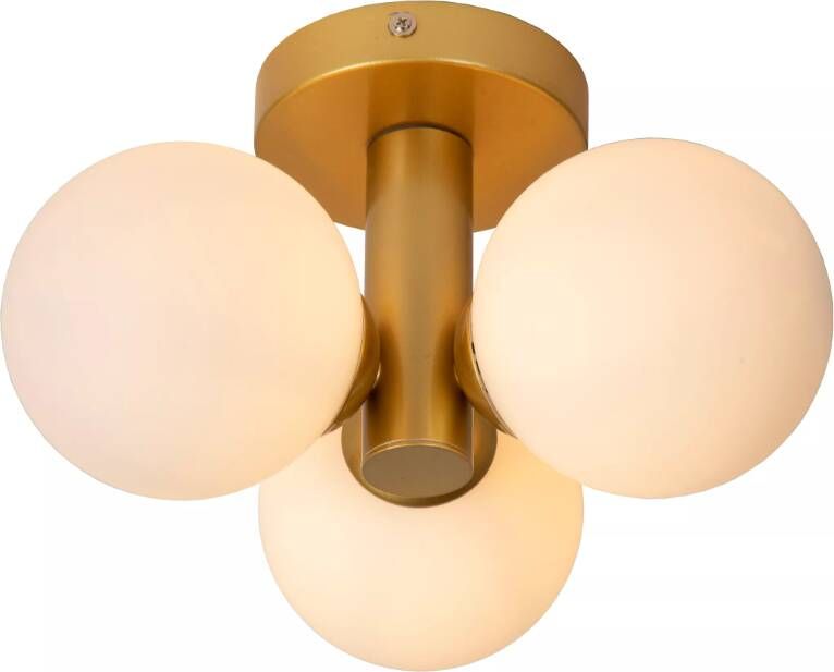 Lucide Trudy plafondlamp 3x40W goud mat