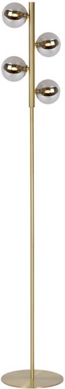 Lucide Tycho staande lamp 154cm 4x G9 goud mat
