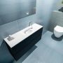Mondiaz ADA Toiletmeubel 100x30x50cm met 1 kraangaten 2 lades urban mat Wastafel Lex midden Solid Surface Wit FK75341755 - Thumbnail 3