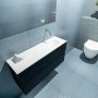 Mondiaz ADA Toiletmeubel 100x30x50cm met 0 kraangaten 2 lades urban mat Wastafel Lex rechts Solid Surface Wit FK75341760 - Thumbnail 3
