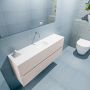 Mondiaz ADA Toiletmeubel 120x30x50cm met 0 kraangaten 2 lades linen mat Wastafel Lex midden Solid Surface Wit FK75341936 - Thumbnail 3