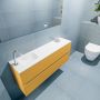 Mondiaz ADA Toiletmeubel 120x30x50cm met 1 kraangaten 2 lades ocher mat Wastafel Lex links Solid Surface Wit FK75341879 - Thumbnail 3