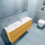 Mondiaz ADA Toiletmeubel 120x30x50cm met 0 kraangaten 2 lades ocher mat Wastafel Lex links Solid Surface Wit FK75341880 - Thumbnail 3