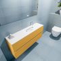 Mondiaz ADA Toiletmeubel 120x30x50cm met 1 kraangaten 2 lades ocher mat Wastafel Lex midden Solid Surface Wit FK75341877 - Thumbnail 3