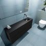 Mondiaz ADA Toiletmeubel 120x30x50cm met 0 kraangaten 2 lades urban mat Wastafel Lex rechts Solid Surface Zwart FK75342114 - Thumbnail 3