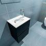 Mondiaz ADA Toiletmeubel 40x30x50cm 1 kraangat 2 lades urban mat wasbak links Solid surface Wit FK75341739 - Thumbnail 3