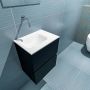 Mondiaz ADA Toiletmeubel 40x30x50cm met 0 kraangaten 2 lades urban mat Wastafel Lex links Solid Surface Wit FK75341740 - Thumbnail 3