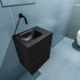 Mondiaz ADA Toiletmeubel 40x30x50cm met 0 kraangaten 2 lades urban mat Wastafel Lex links Solid Surface Zwart FK75342088 - Thumbnail 3