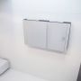 Mondiaz Spiegelkast Vico Cube | 120x70 cm | 2 Deuren | Zonder verlichting | Zwart - Thumbnail 2