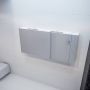 Mondiaz Spiegelkast Vico Cube | 150x70 cm | 3 Deuren | Zonder verlichting | Marmerlook - Thumbnail 2