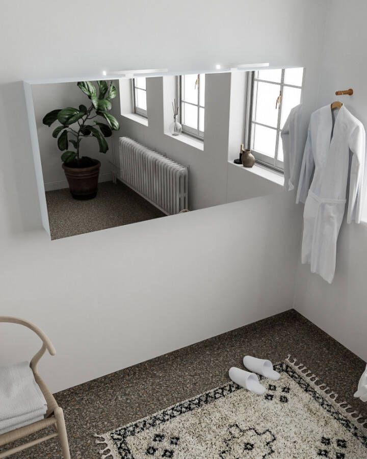 Mondiaz CUBB Spiegelkast 150x70x16cm 3 deuren clay NV76341106