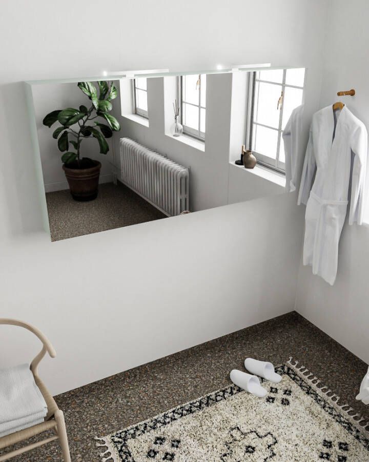 Mondiaz CUBB Spiegelkast 150x70x16cm 3 deuren greey NV76341308