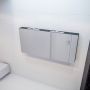Mondiaz Spiegelkast Vico Cube | 150x70 cm | 3 Deuren | Zonder verlichting | Zwart - Thumbnail 2