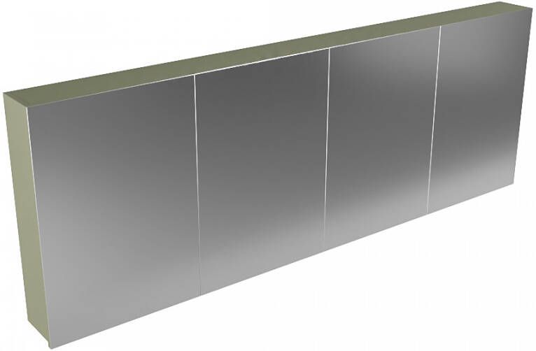 Mondiaz Cubb spiegelkast 200x70x16cm met 4 deuren Army online kopen