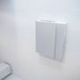 Mondiaz Spiegelkast Vico Cube | 60x70 cm | 1 Deur | Zonder verlichting | Marmerlook - Thumbnail 2