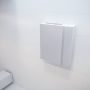 Mondiaz Spiegelkast Vico Cube | 60x70 cm | 1 Deur | Zonder verlichting | Wit mat - Thumbnail 2