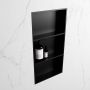 Mondiaz Easy nis 29.5x59.5x8cm voor Inbouw opbouw 3 open vakken Solid surface Urban Urban M80034Urban Urban - Thumbnail 2